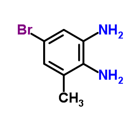 5-溴-3-甲基苯-1,2-二胺结构式