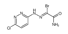 2-amino-N-(6-chloropyridazin-3-yl)-2-oxoacetohydrazonoyl bromide Structure
