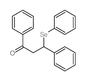 1,3-diphenyl-3-phenylselanyl-propan-1-one结构式