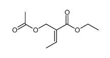 2-Acetoxymethyl-but-2-ensaeureethylester结构式