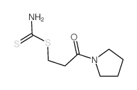 (3-oxo-3-pyrrolidin-1-yl-propyl)sulfanylmethanethioamide Structure