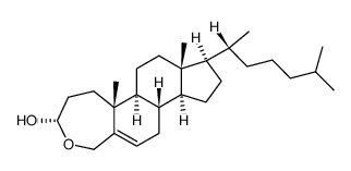 4-oxa-A-homocholest-5-en-3α-ol Structure