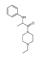 1-(2-anilinopropionyl)-4-ethylpiperazine结构式