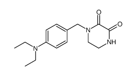 1-(4-diethylaminobenzyl)-2,3-dioxopiperazine结构式