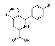 3H-IMIDAZO[4,5-C]PYRIDINE-6-CARBOXYLIC ACID, 4-(4-FLUOROPHENYL)-4,5,6,7-TETRAHYDRO- Structure