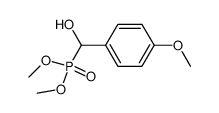 [hydroxy-(4-methoxy-phenyl)-methyl]-phosphonic acid dimethyl ester Structure