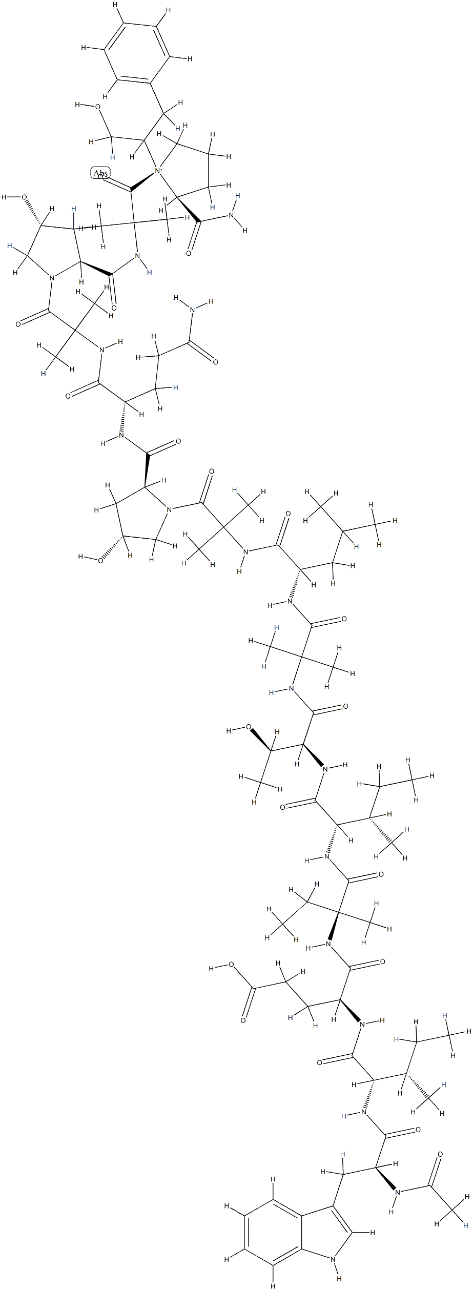 zervamicin-IC结构式