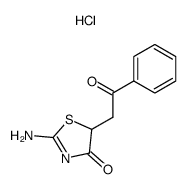 2-amino-5-phenacyl-thiazol-4-one, hydrochloride结构式