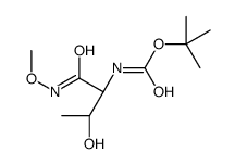 [S-(R *,R *)]-[2-羟基-1-[[(甲氧基氨基)羰基]丙基]-氨基甲酸1,1-二甲基乙基酯结构式