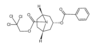 3-benzoyloxy-8-azabicyclo[3.2.1 ]octane-8-carboxylic acid 2,2,2-trichloroethyl ester结构式