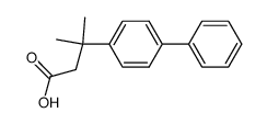 3-p-biphenylyl-3-methylbutanoic acid结构式