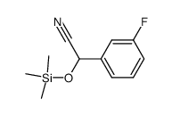 2-trimethylsilyloxy-(3-fluorophenyl)acetonitrile Structure