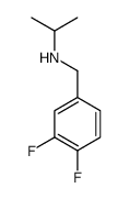 N-[(3,4-difluorophenyl)methyl]propan-2-amine结构式