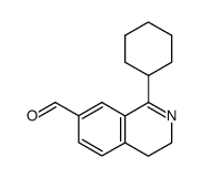 1-Cyclohexyl-3,4-dihydro-isoquinoline-7-carbaldehyde Structure