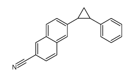 6-(2-phenylcyclopropyl)naphthalene-2-carbonitrile结构式