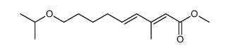 Methyl-2E,4E-3,11-dimethyl-10-oxa-2,4-dodecadienoate Structure