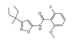 N-[3-(1-ethyl-1-methylpropyl)-5-isoxazolyl]-2fluoro-6-methoxybenzamide Structure