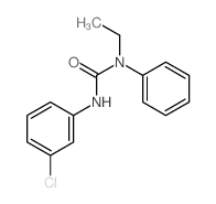 3-(3-chlorophenyl)-1-ethyl-1-phenyl-urea结构式