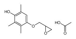 acetic acid,2,3,6-trimethyl-4-[[(2R)-oxiran-2-yl]methoxy]phenol Structure