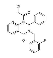 1-(2-Chloro-acetyl)-3-(2-fluoro-benzyl)-2-phenyl-2,3-dihydro-1H-pyrido[2,3-d]pyrimidin-4-one结构式