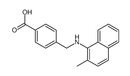 4-[[(2-methylnaphthalen-1-yl)amino]methyl]benzoic acid结构式