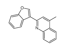 2-(1-benzofuran-3-yl)-4-methylquinoline结构式