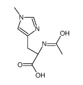 (2S)-2-acetamido-3-(1-methylimidazol-4-yl)propanoic acid Structure