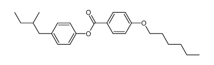 (±)-4-(2-methylbutyl)phenyl 4'-(hexyloxy)benzoate Structure