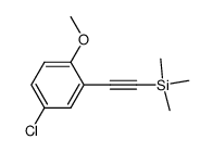 ((5-chloro-2-methoxyphenyl)ethynyl)trimethylsilane Structure