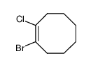 1-bromo-2-chloro-cyclooctene Structure