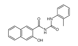 2-Naphthalenecarboxamide, 3-hydroxy-N-[[(2-methylphenyl)amino]carbonyl] Structure