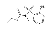 (2-amino-benzenesulfonyl)-methyl-carbamic acid ethyl ester Structure