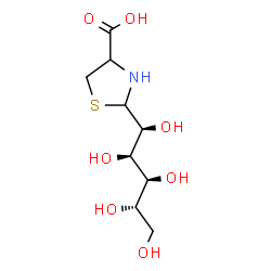 (1S)-1-C-(4-carboxythiazolidin-2-yl)-L-arabinitol structure