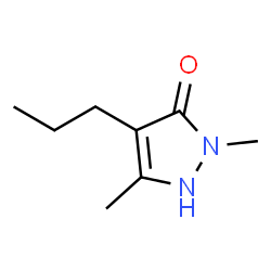 3-Pyrazolin-5-one,1,3-dimethyl-4-propyl- (5CI) structure