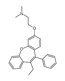 2-(6-ethyl-5-phenylbenzo[b][1]benzoxepin-2-yl)oxy-N,N-dimethylethanamine结构式