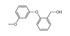 2-(3-methoxyphenoxy)benzyl alcohol结构式