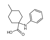 1-anilino-4-methyl-cyclohexanecarboxylic acid Structure