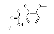 potassium,2-hydroxy-3-methoxybenzenesulfonate Structure