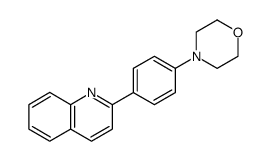 Quinoline, 2-[4-(4-morpholinyl)phenyl]结构式