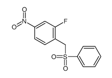 1-(benzenesulfonylmethyl)-2-fluoro-4-nitrobenzene结构式