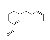 4-methyl-3-pent-3-enylcyclohexene-1-carbaldehyde结构式