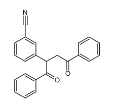 3-(1,4-dioxo-1,4-diphenylbutan-2-yl)benzonitrile结构式