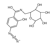 N-(4-AZIDOSALICYL)-6-AMIDO-6-DEOXY-GLUCOPYRANOSE结构式