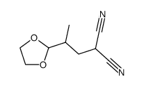 2-(1,1-dicyano-2-propyl)-1,3-dioxolane Structure