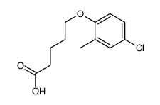 5-(4-chloro-2-methylphenoxy)pentanoic acid Structure