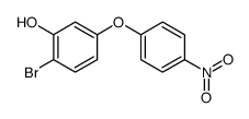 2-bromo-5-(4-nitrophenoxy)phenol Structure