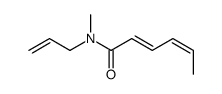 N-methyl-N-prop-2-enylhexa-2,4-dienamide Structure