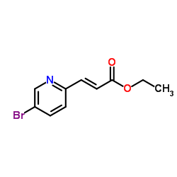 Ethyl (2E)-3-(5-bromo-2-pyridinyl)acrylate Structure