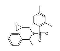 2,4-dimethyl-N-(oxiran-2-ylmethyl)-N-(1-phenylethyl)benzenesulfonamide结构式