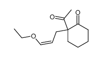 (Z)-2-Acetyl-2-(3-ethoxy-2-propenyl)cyclohexanone结构式